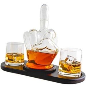 Middle Finger Whiskey Decanter